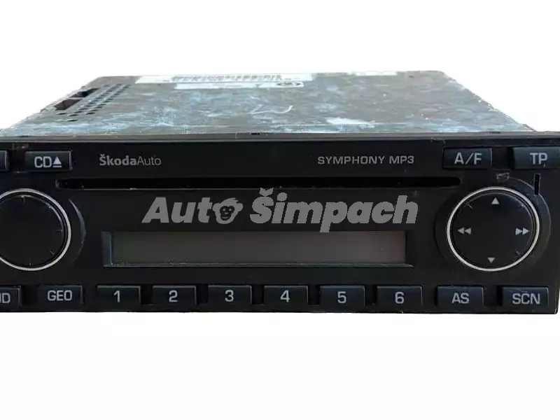 Rádio Symphony MP3, 1U0 035 156 E Škoda